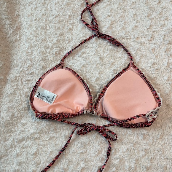 H&M Barbie Lacey Girly Bikini Top Sz 14 - Picture 2 of 5